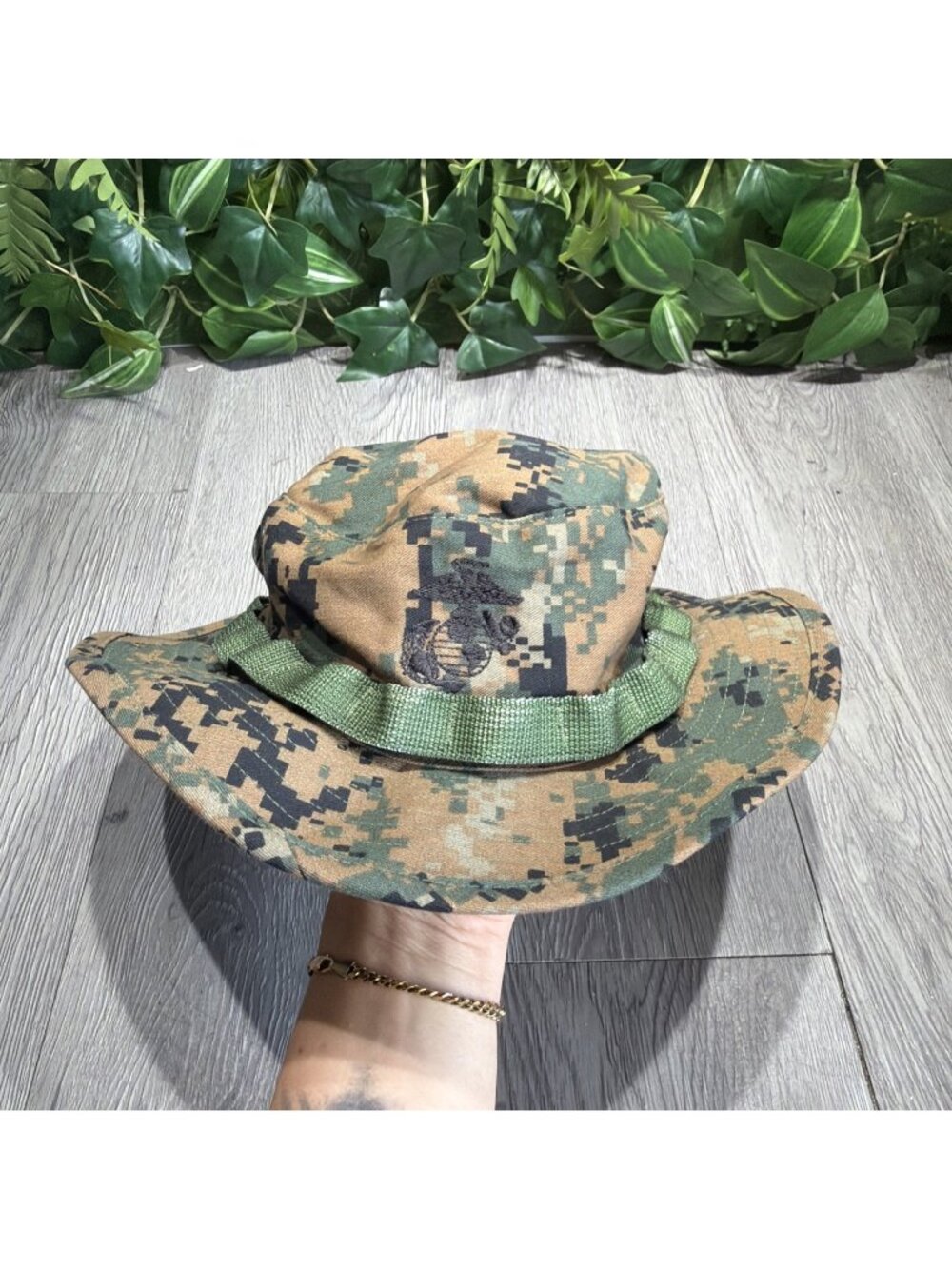 Genuine USMC Woodland MARPAT Boonie Hat Cover Field Digital Camo Sz M